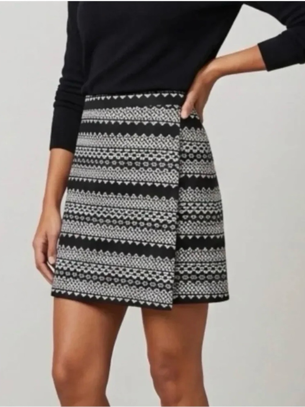 LOFT Faux Wrap Skirt